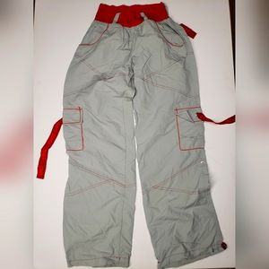 Zumba pants gray red small